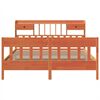vidaXL Bed Frame without Mattress Wax Brown 180x200 cm Super King Solid Wood Pine