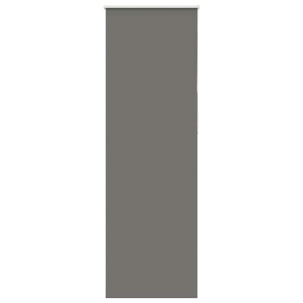 vidaXL Roller Blind Blackout Grey 85x210 cm Fabric Width 80.7 cm Polyester