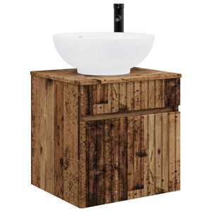 vidaXL Wall-mounted Sink Vanity Old Wood 49 x 44.5 x 66.5 cm