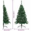 vidaXL Artificial Pre-lit Christmas Tree Green 150 cm PVC
