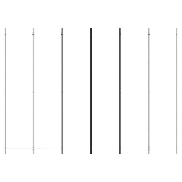 vidaXL 6-Panel Room Divider White 300x220 cm Fabric