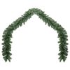 vidaXL Christmas Garland 2 pcs Green 20 m PVC