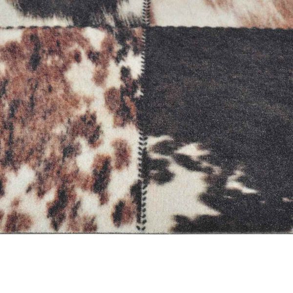 vidaXL Kitchen Rug Washable Animal Skin 60x300 cm Velvet