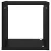 vidaXL Wall Cube Shelves 2 pcs Black 26x15x26 cm