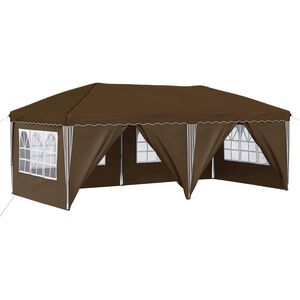 vidaXL Pop-up Party Tent 575 x 288 x 245 cm Taupe