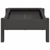 vidaXL Chicken Feeding Trough Black 80 x 28 x 13.5 cm