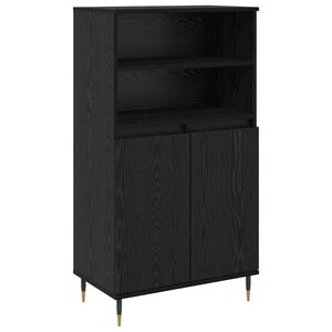 vidaXL Highboard Black 60 x 36 x 110 cm Engineered Wood