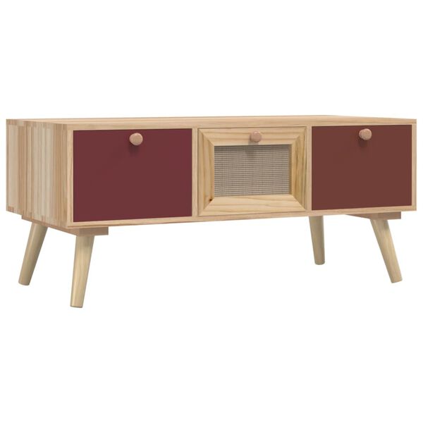 vidaXL Coffee Table with Drawers 80x40x35.5 cm Engineered Wood