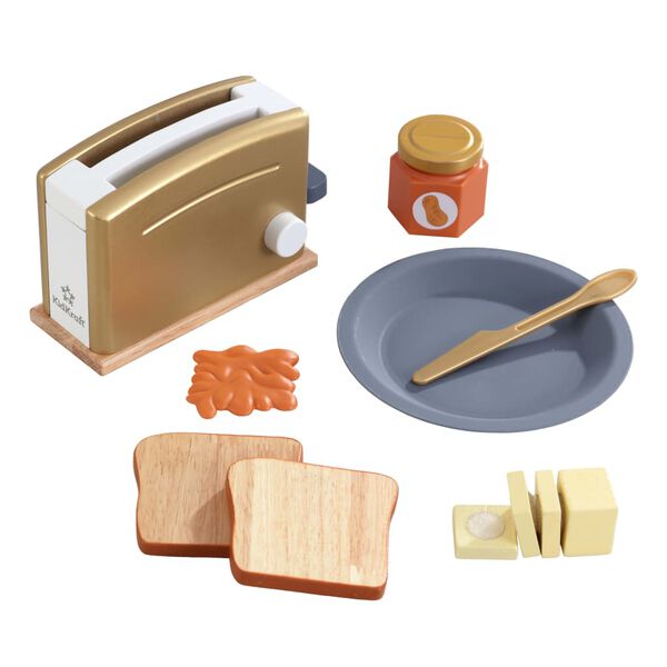 KidKraft 11 Piece Toaster Set Modern Metallics