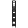 vidaXL Bookshelf Black Oak 156 x 25 x 167 cm Engineered Wood