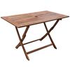 vidaXL Garden Table 120x70x75 cm Solid Acacia Wood