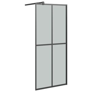 vidaXL Walk-in Shower Screen 80x195 cm Dark Tempered Glass