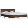 vidaXL Bed Frame without Mattress Brown Oak 150x200 cm King Size