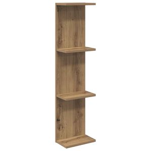 vidaXL Wall Shelf Artisan Oak 25 x 15 x 100 cm Engineered Wood