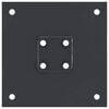 vidaXL Post Bases Square 4 pcs Anthracite 51x51 mm Powder-coated Steel