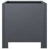vidaXL Garden Planters 2 pcs Anthracite 30x30x30 cm Steel