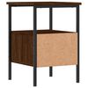 vidaXL Bedside Cabinet Brown Oak 34x36x50 cm Engineered Wood