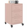 vidaXL Bedside Cabinet Pink 36x39x59 cm Steel