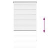 vidaXL Zebra blind 80.9x150 cm Fabric Width 76.7 cm white