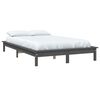 vidaXL Bed Frame without Mattress Grey 120x200 cm Solid Wood