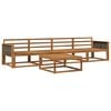 vidaXL Outdoor Sofa Set 5 pcs Natural Solid Acacia Wood