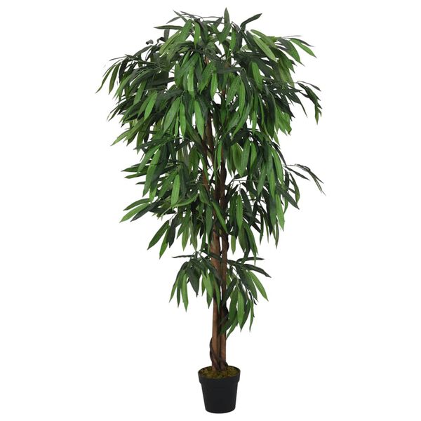 vidaXL Artificial Mango Tree 450 Leaves 120 cm Green