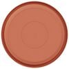 vidaXL Round Flower Tray 24 pcs Brick Red &Oslash; 27 x 2.5 cm Plastic