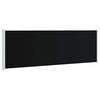 vidaXL Side Awning | Black | 100% polyester with PU coating, powder-coated steel