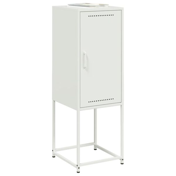 vidaXL Highboard White 36x39x107 cm Steel