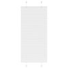 vidaXL Pleated Blind White 65x100 cm Fabric Width 64.4 cm Polyester