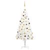 vidaXL Christmas Tree | White | PE (Polyethylene), Steel, Plastic | Large
