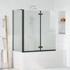 vidaXL Shower Enclosure Manual Black 120 x 68 x 130 cm