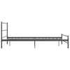 vidaXL Bed Frame without Mattress Grey Metal 120x200 cm