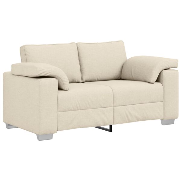 vidaXL Sofa 2 pcs Beige Linen