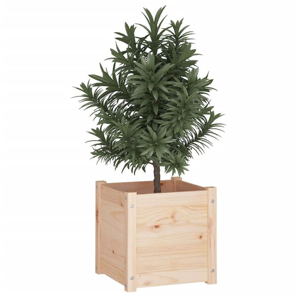 vidaXL Garden Planters 2 pcs 40x40x40 cm Solid Pinewood