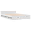 vidaXL Bed Frame with Drawers without Mattress White 160x200 cm