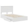 vidaXL Storage Bed with Headboard White 120 x 200 cm Engineered Wood