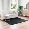 vidaXL Faux Rabbit Fur Rug Olite Black 120 x 120 cm Polyester