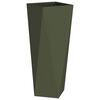 vidaXL Planter 2 pcs Olive Green 30 x 30 x 75 cm Steel