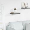 vidaXL Floating Wall Shelf High Gloss Grey 40x23x3.8 cm MDF