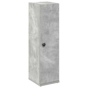 vidaXL Bathroom Cabinet with Roll Holder Concrete Grey 20.5x22x72 cm