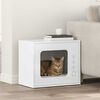 vidaXL Cat House Gloss White 51 x 30 x 42.5 cm Engineered Wood