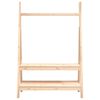 vidaXL Clothes Rack 100x45.5x150 cm Solid Wood Pine