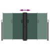 vidaXL Retractable Side Awning Dark Green 140x1000 cm
