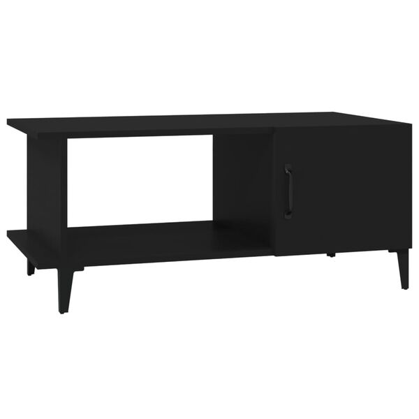 vidaXL Coffee Table Black 90x50x40 cm Engineered Wood