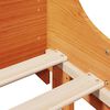 vidaXL Bed Frame without Mattress Wax Brown 75x190 cm Small Single Solid Wood Pine