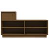 vidaXL Shoe Cabinet Honey Brown 110x34x61 cm Solid Wood Pine