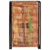 vidaXL Highboard with Doors Brown Solid Reclaimed Wood and Metal