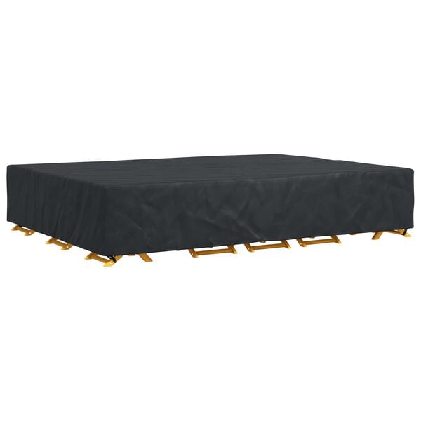 vidaXL Furniture Cover Plain Black 400 x 300 x 70 cm 210D
