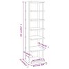 vidaXL Shoe Racks 2 pcs Smoked Oak 27.5x27x102 cm Engineered Wood